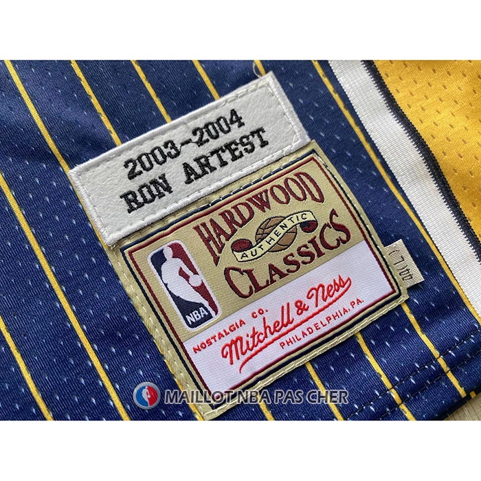 Maillot Indiana Pacers Ron Artest NO 91 Mitchell & Ness 2003-04 Bleu